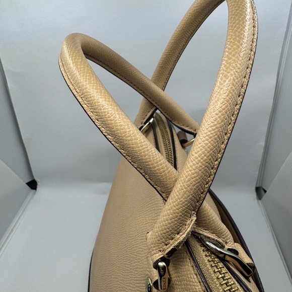 Coach dome Satchel Tan Leather Women's Bag - Picture 8 of 14